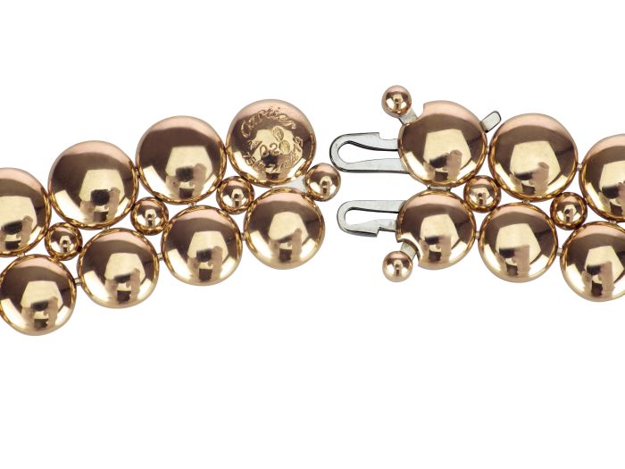 Cartier Draperie Collier 18 K 750 Gold platiniert 132,01 g Zertifikat Etui!