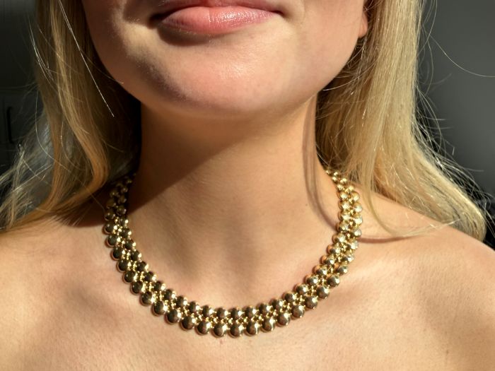 Cartier Draperie Collier 18 K 750 Gold platiniert 132,01 g Zertifikat Etui!