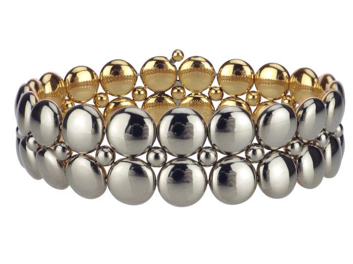 Cartier Draperie Armband 18 K 750 Gold platiniert 62,8 g Zertifikat Etui!