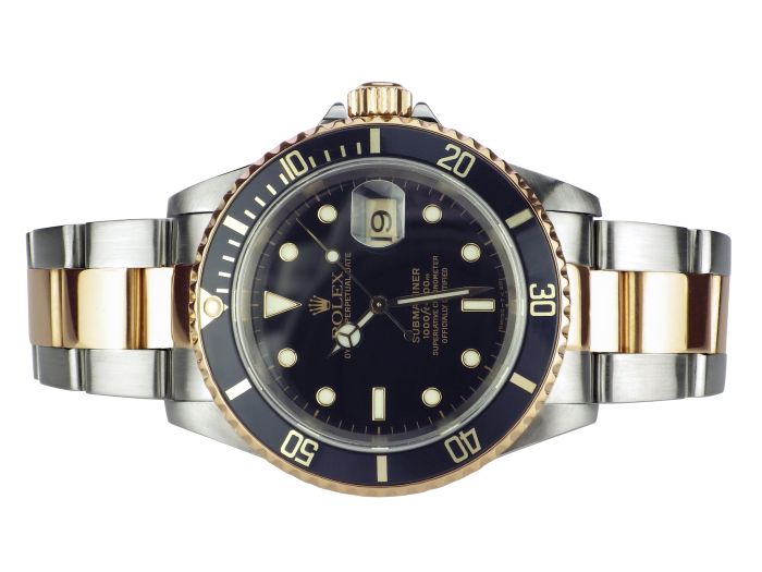 Rolex Submariner Date Ref. 16613 Stahl 750 Gelb Gold Armbanduhr!