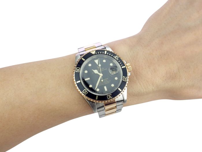 Rolex Submariner Date Ref. 16613 Stahl 750 Gelb Gold Armbanduhr!