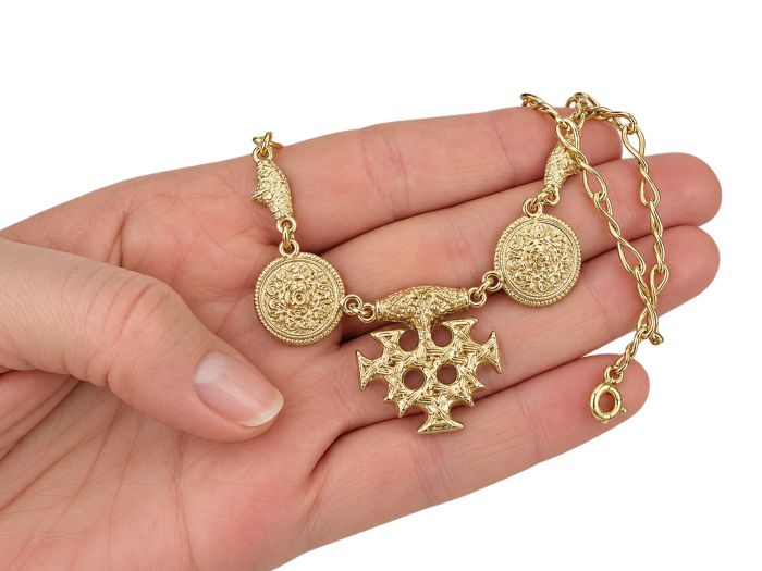 Hiddensee C. Stabenow Stralsund 800 Silber vergoldet Collier Wikingerschmuck!